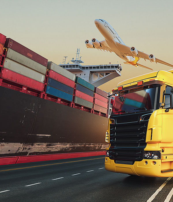 Customs documentation and shipping bill being prepared for an export shipment